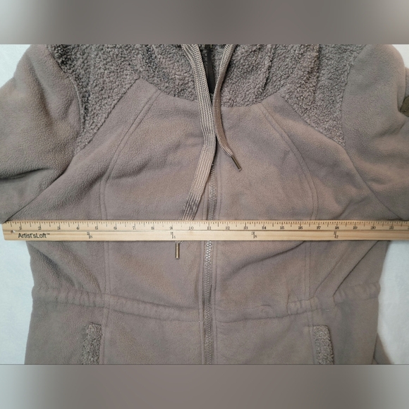 Koolaburra by UGG Cozy Sherpa Jacket Sz XL Truffle Mauve Hooded Zip Up Fleece - Picture 5 of 16